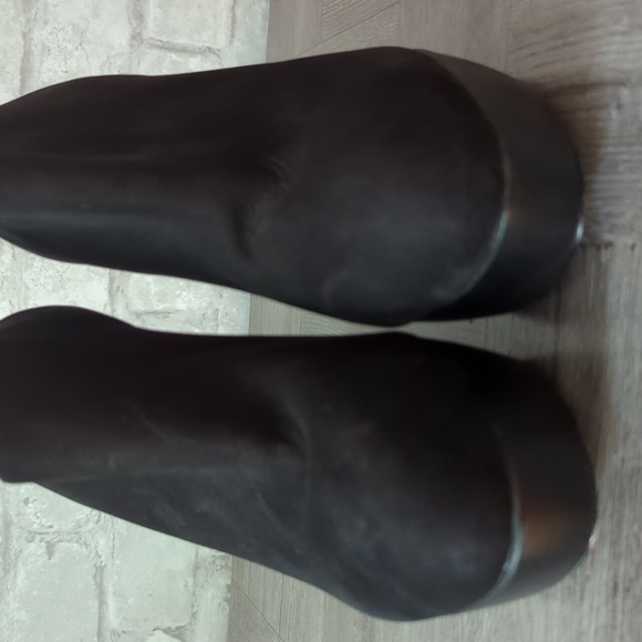 Leoffler Randall Nubuck Leather Platform Wedge Bootie - Picture 8 of 14